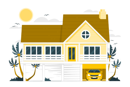 Digital media of a beach vacation rental home. Vivant's short-term rental property management has the option to manage a vacation rental like this.